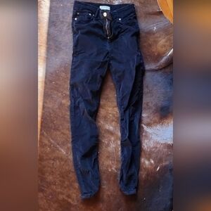 ZARA Velvet jeans Womens size 4 black